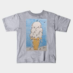 Mammoth ice cream cone ski resort Kids T-Shirt